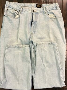 Vintage 90's Men Eddie Bauer light-wash denim jeans 38x(32?)